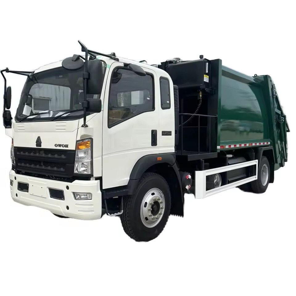 HOWO 10-Cubic Capacity Compressed Garbage Truck Diesel Fuel Manual Transmission Euro 5 Right-Hand Dr