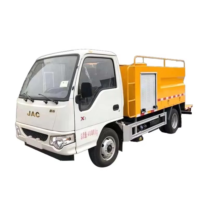 JAC 2500L High Pressure Vacuum Sewage Septic Fecal Suction Cleaning Truck with Cleaning Reel