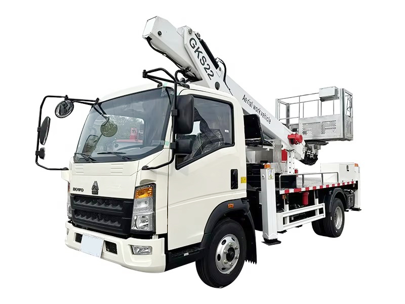 Howo Aerial Lift Vehicle 22M 25M 30M High Altitude Operation Aerial Work Bucket Truck