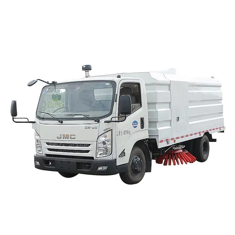 JMC High Pressure Vacuum Road Sweeper Truck 4000L Street Cleaning Suction Truck for City Street and 