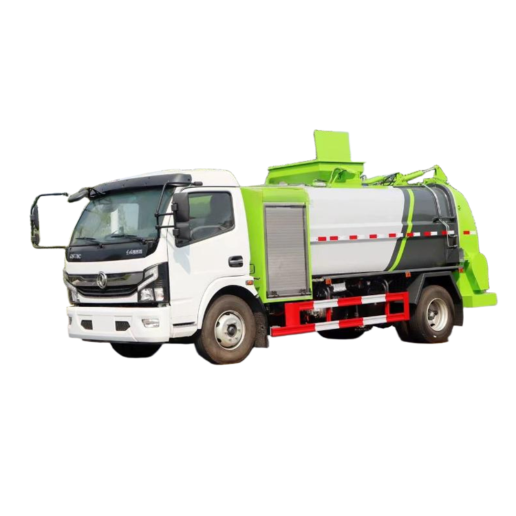 Dongfeng 4x2 Manual Transmission Pure Electric Kitchen Waste Garbage Truck New Used Engine Gearbox f