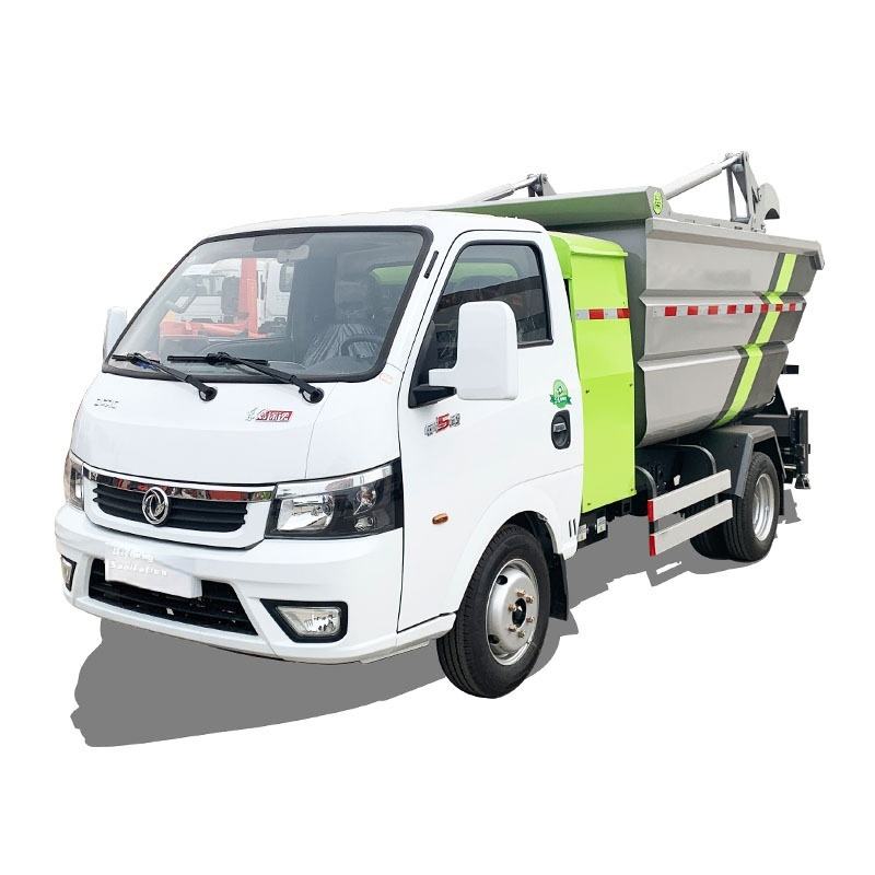 Dongfeng Fully-Sealed Electric Garbage Transfer Truck New Condition Manual Transmission Diesel Fuel 