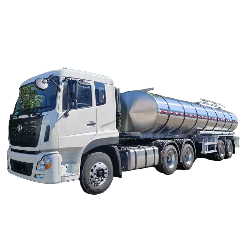 2-axle Fresh Milk Transport Semi-trailer 28m³milk Truck 28000L Stainless Steel Milk Tanker Truck Pri
