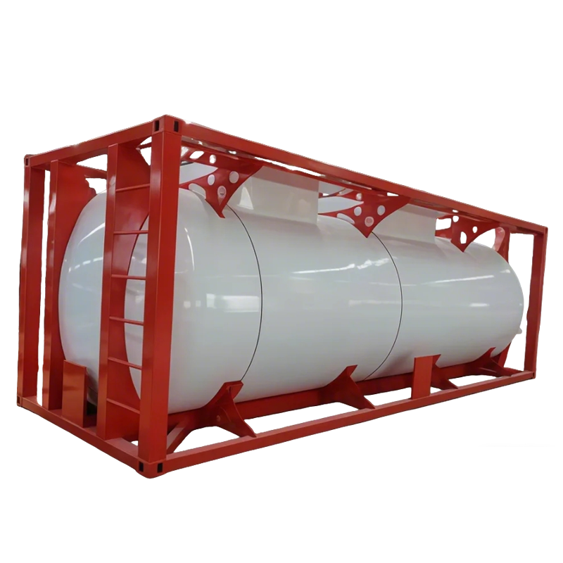 T50 LPG Low Temperature Liquefied Gas Tank Container, 20FT 6Meters LPG Storage Tank